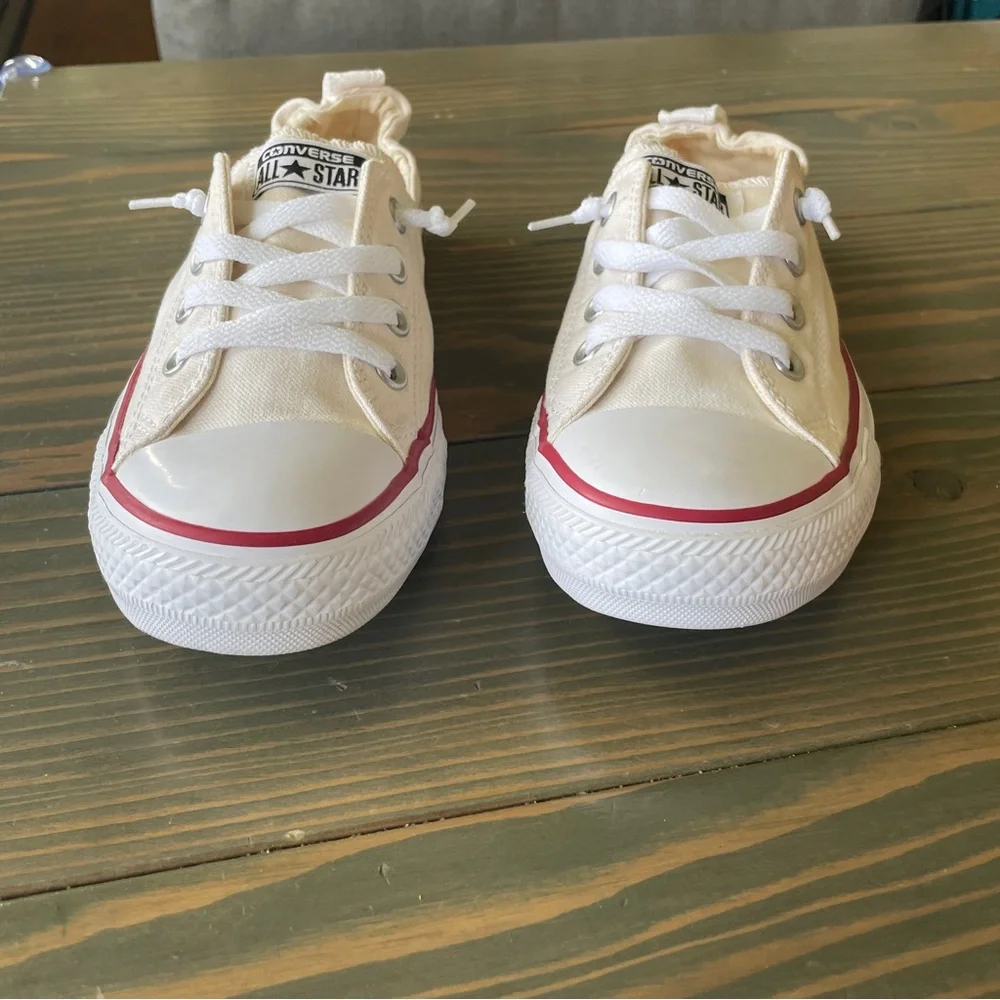 NWOT Converse White Low Top Slip On Sneakers - Picture 2 of 7